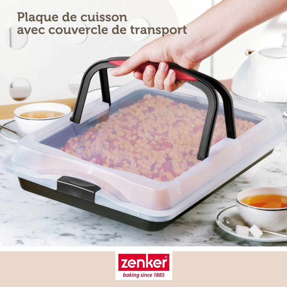 Plaque de cuisson 42 x 29 cm avec couvercle Zenker Special To Go Zenker - Mathon - 2