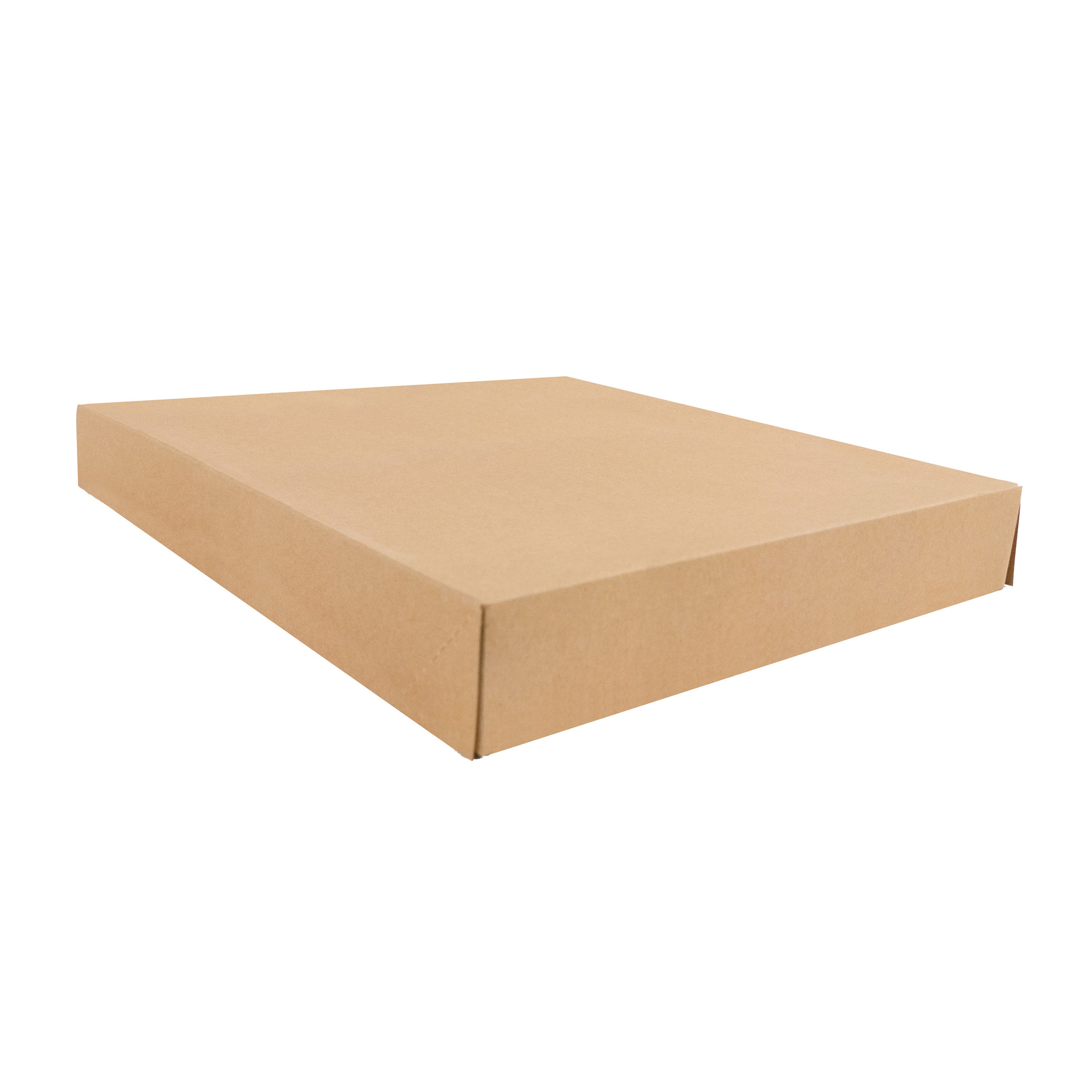 50Pcs - Boite pâtissière carton kraft brun  320x320x50mm FirstPack - Mathon - 1