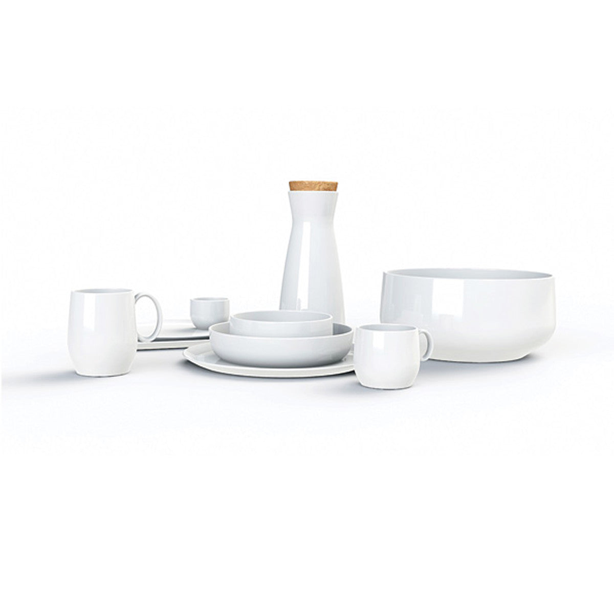 Yaka Blanc - Bol petit-déjeuner 13 cm (lot de 6) Médard de Noblat - Mathon - 2