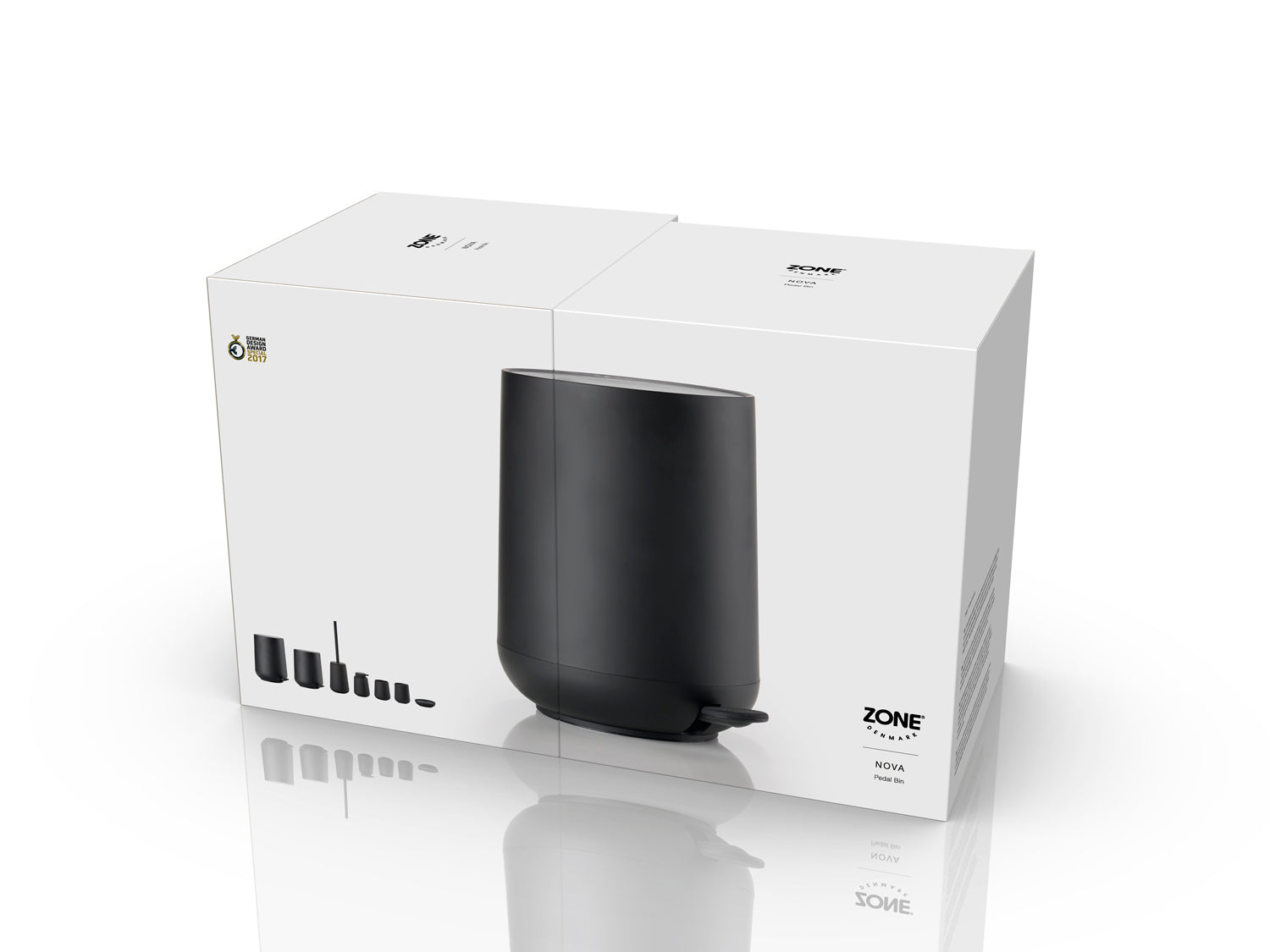 Poubelle à pédale NOVA en abs Noir Zone Denmark - Mathon - 5