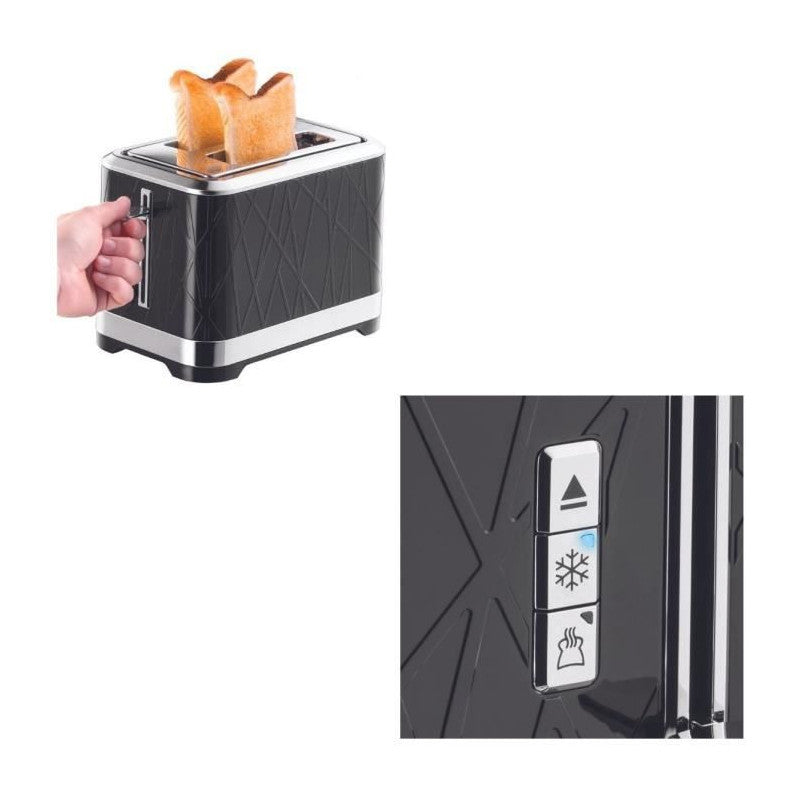 28091-56 Toaster Grille-pain Structure, Liftn Look, Fentes Xl, Cuisson Ajustable, Rechauffe Viennoiseries - Noir Russell Hobbs - Mathon - 2