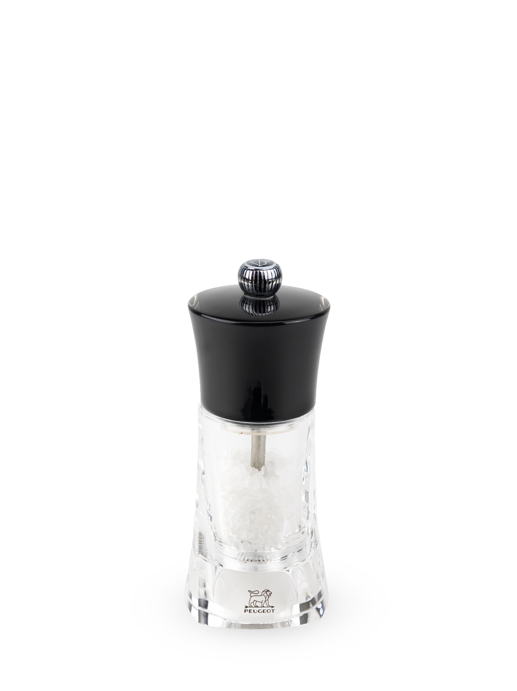 Molène Moulin à sel manuel en acryl couleur noir 14 cm Peugeot - Mathon - 1