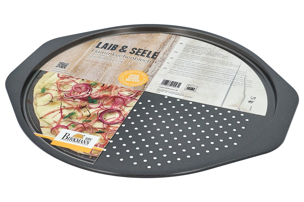 Plaque de cuisson tarte en acier carbone, Laib & Seele, D28 cm Birkmann - Mathon - 3
