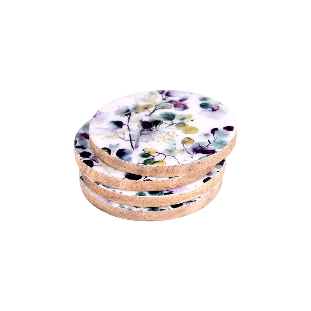 Set de 4 dessous de verre Garden 10 cm Table passion - Mathon - 2