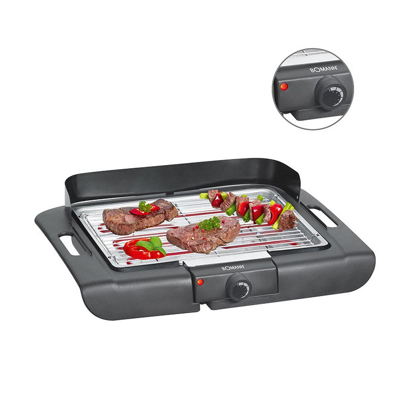 Barbecue Grill électrique de table 2000W Bomann BQ 2243 CB Noir Bomann - Mathon - 2