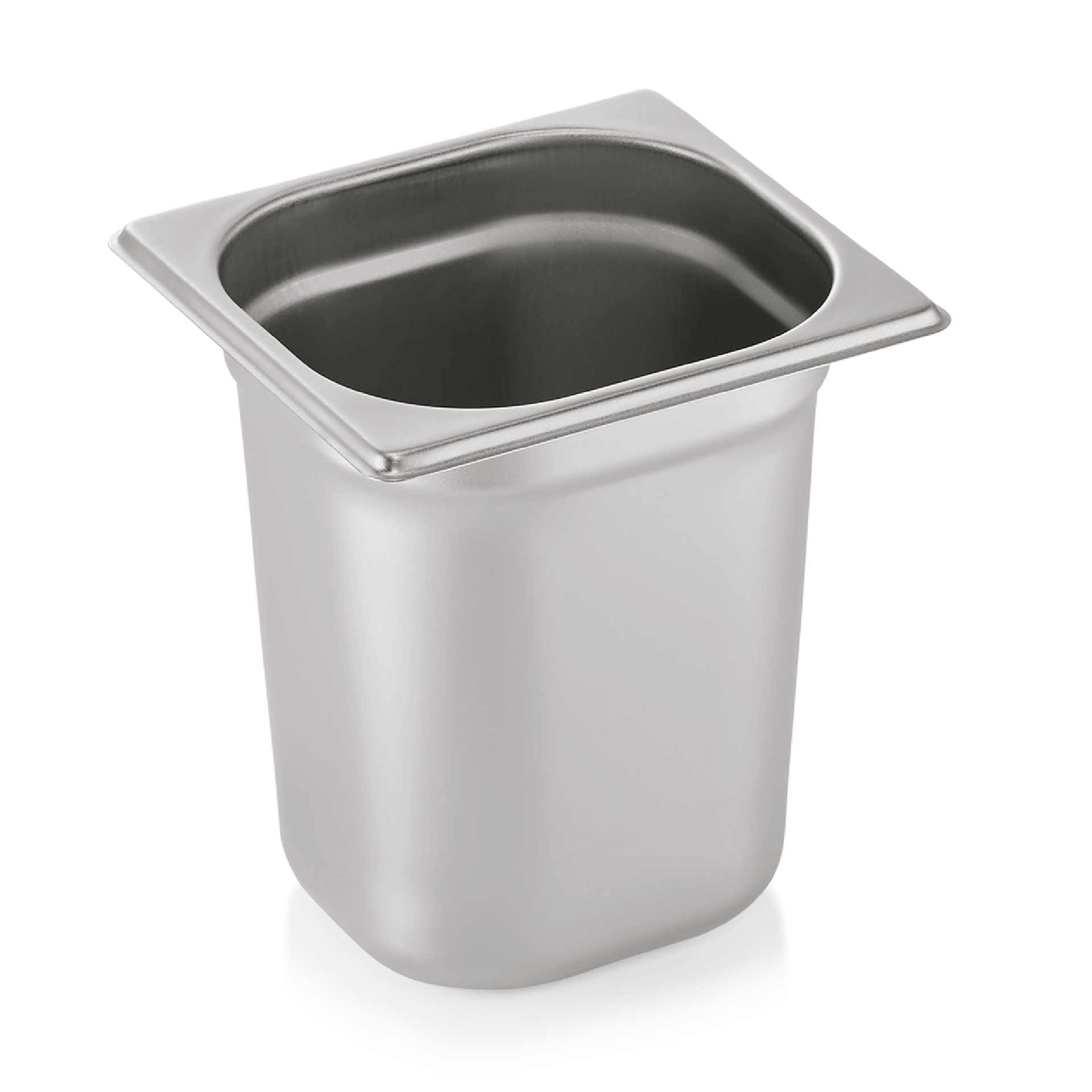 Bac GN 1/6 ECO en Acier au nickel-chrome 3,4 L H 200 mm - Lot de 6 - WAS Germany - Mathon