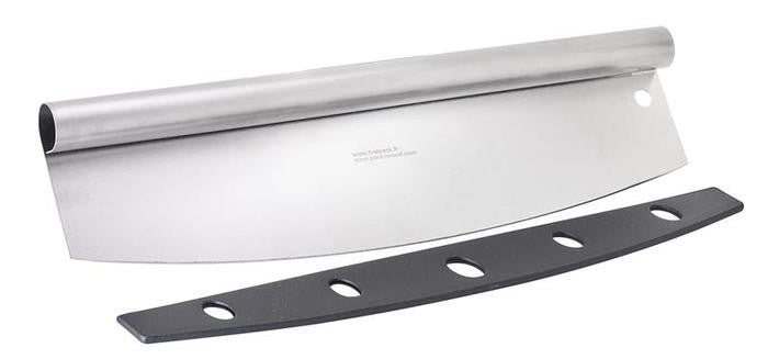 6Pcs - Couteau pizza Rocker en inox avec étui protecteur 355x100x25mm FirstPack - Mathon