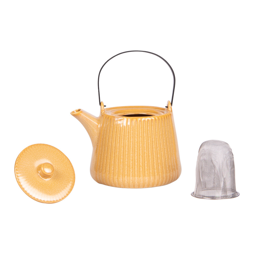 Théière avec filtre Tiao jaune 1L Table passion - Mathon - 2