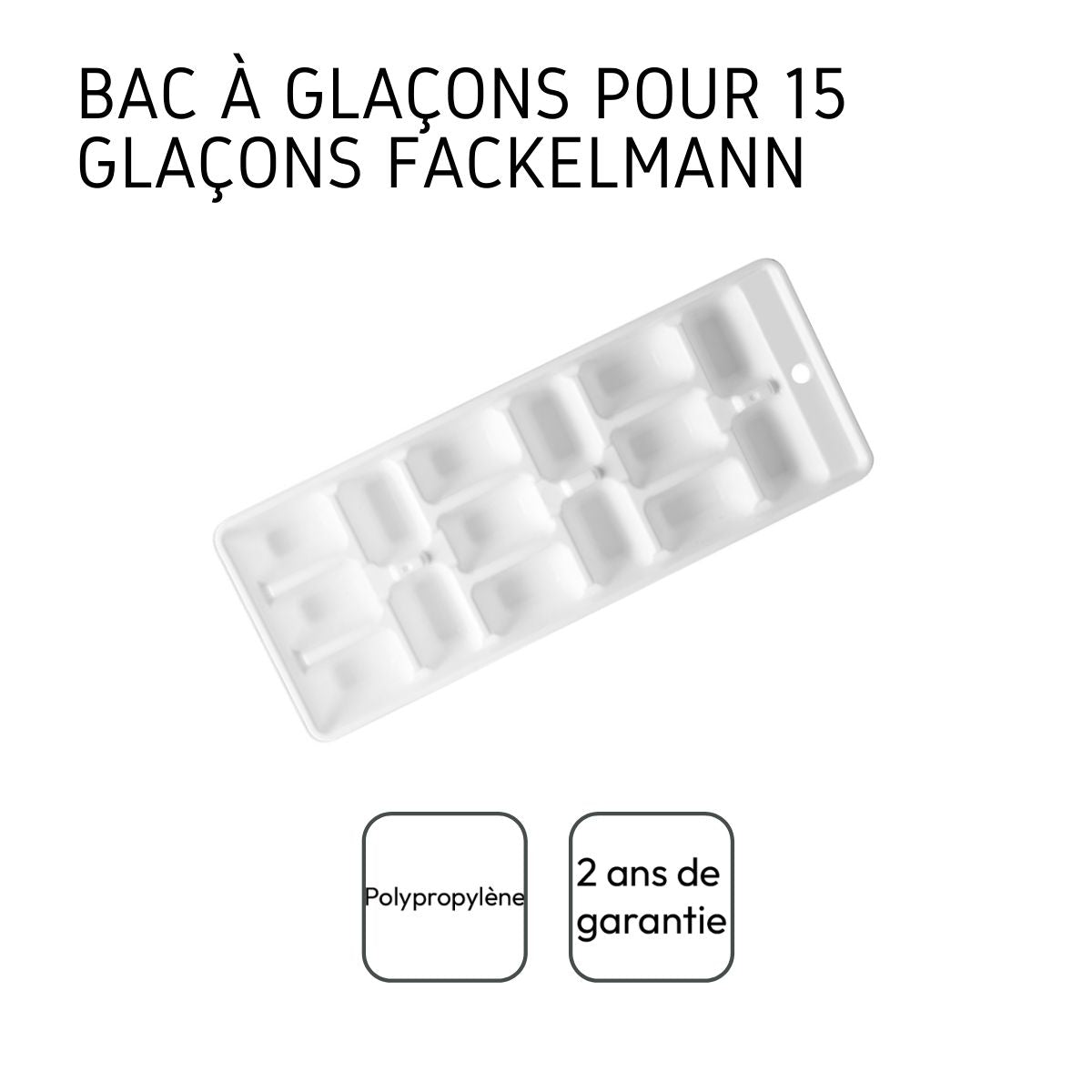 Bac à glaçons blanc pour 15 glaçons  Bar Concept Fackelmann - Mathon - 4