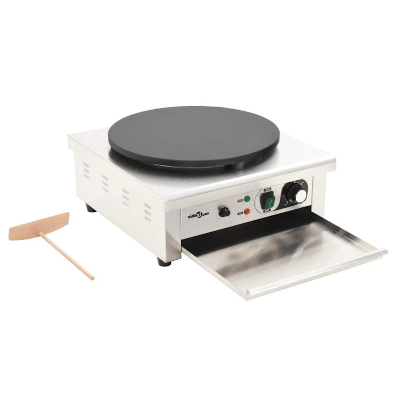 Crêpière électrique Avec Bac De Récupération 40 Cm 3000 W VIDAXL - Mathon - 4