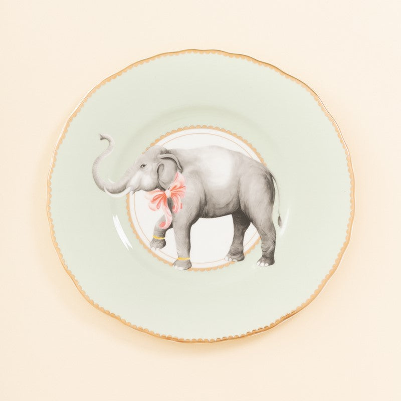 Lot de 6 Assiettes plates Animal Magic - 23cm - Elephant Yvonne Ellen - Mathon - 1