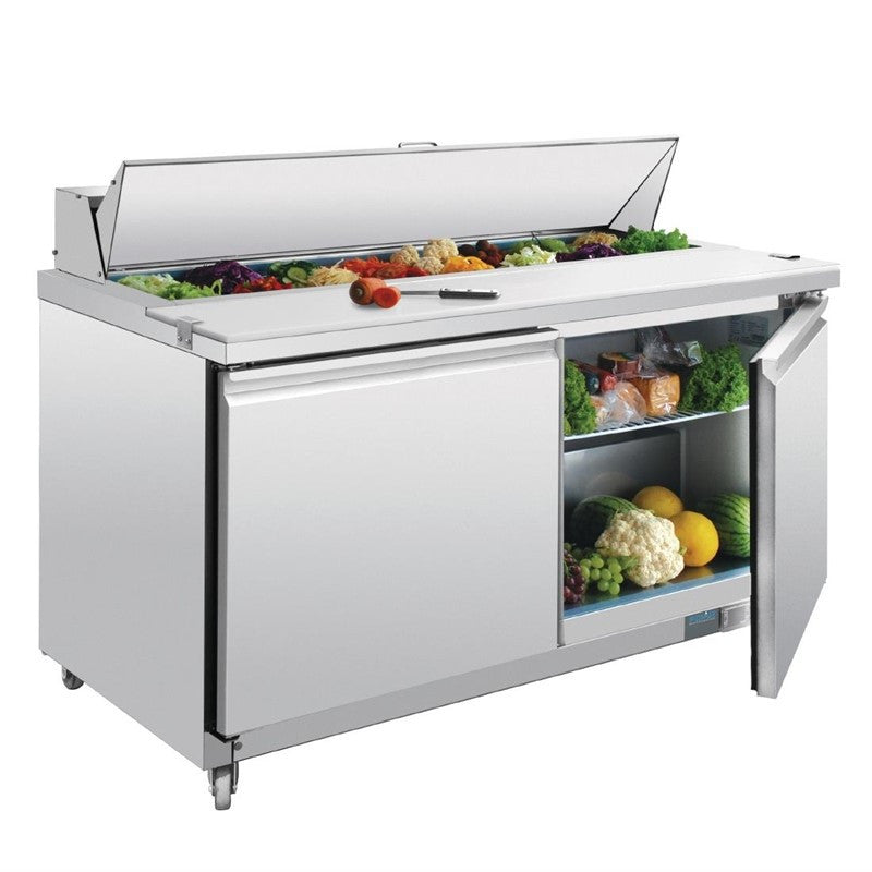 Saladette Réfrigérée 2 Portes 527 L - 16 x GN 1/6 - Polar - Mathon - 2