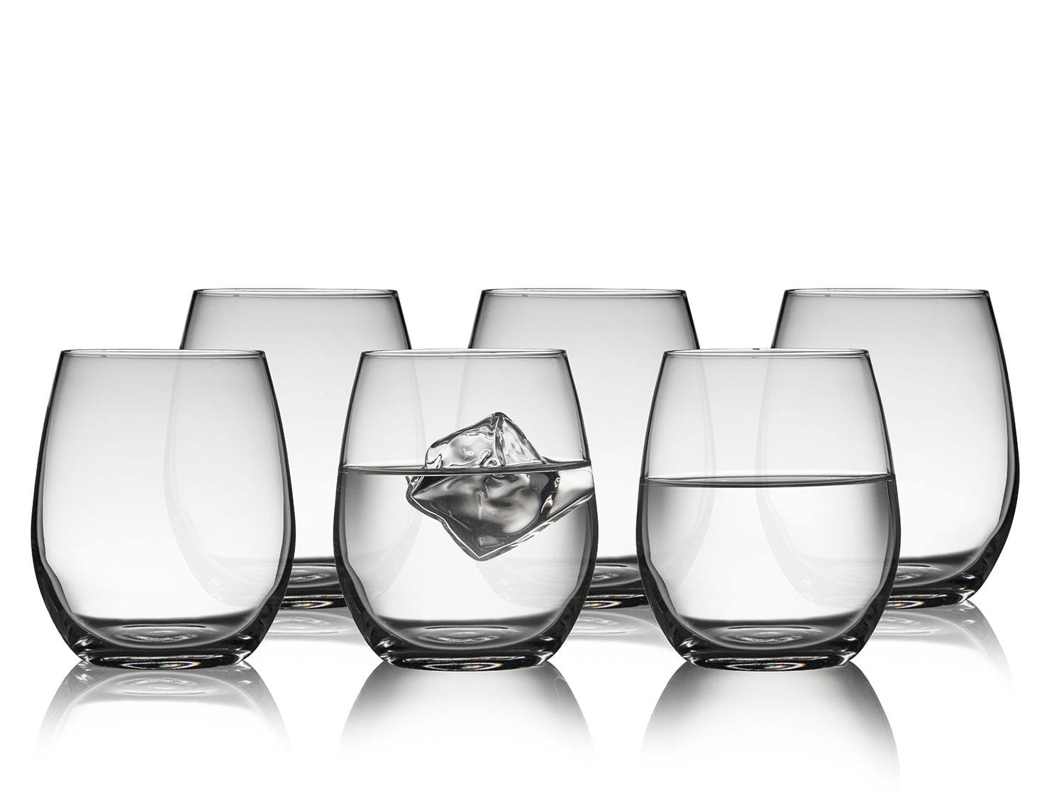 Set de 6  verres à eaux JUVEL Transparent Lyngby Glas - Mathon - 1