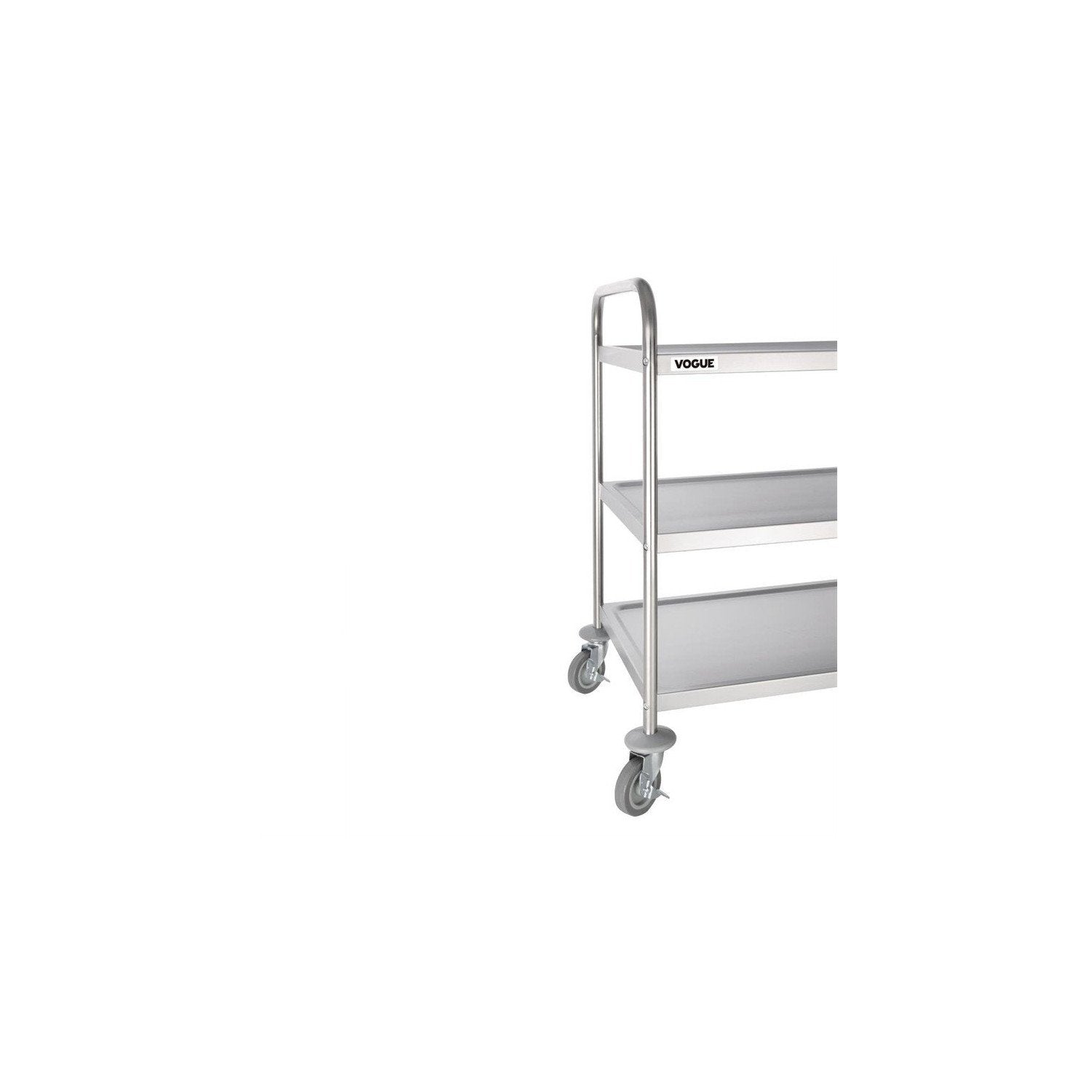 Chariot de débarrassage inox 3 niveaux 930 x 860 x 535 mm - Vogue - Mathon - 2