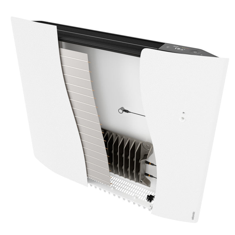 Radiateur électrique Connecté Lumineux Divali Horizontal 2000w Blanc Carat   507614 Atlantic - Mathon - 2