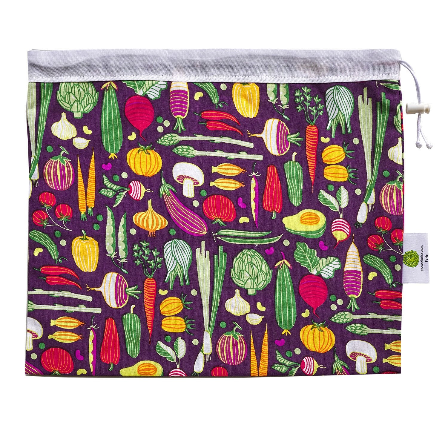 Sac à salades Aubergine Sacasalades by Arminé - Mathon - 1