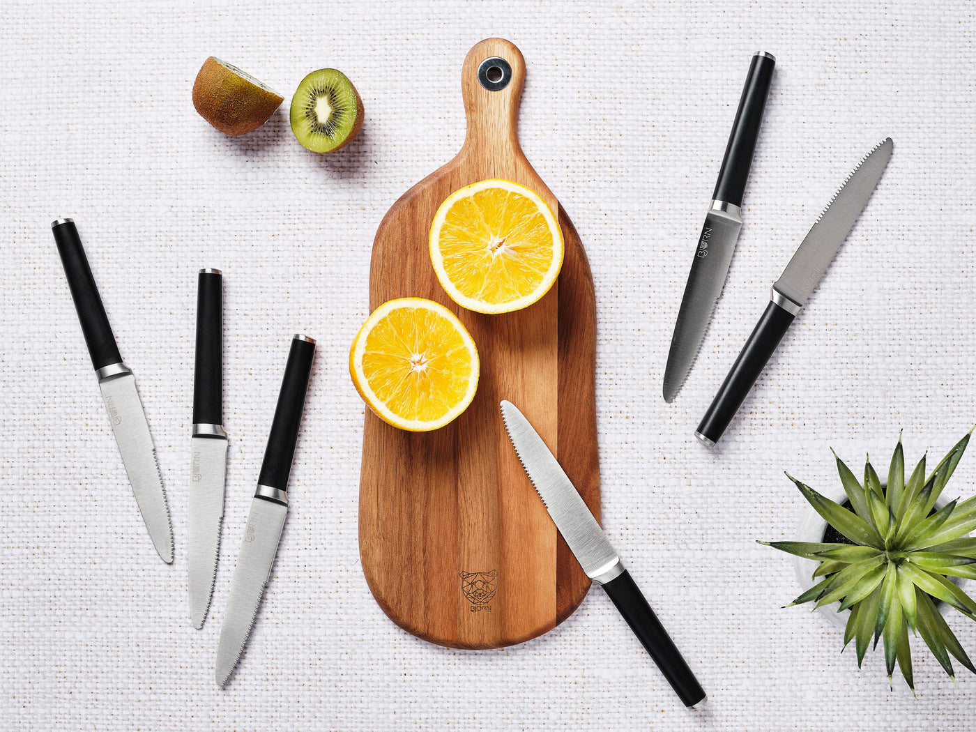 Lot de 1 planches en bois marron D Björn - Mathon - 6