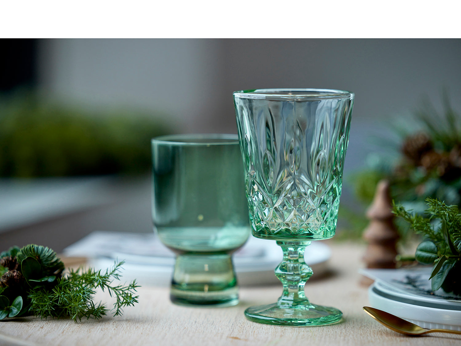 Set de 4 verres à eaux SORRENTO Vert Lyngby Glas - Mathon - 9