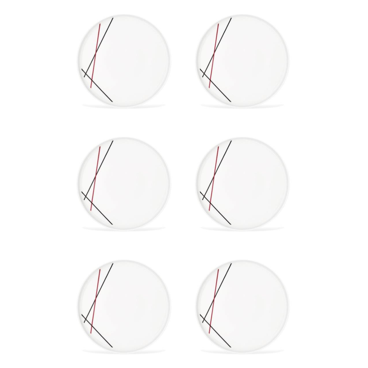 6 assiettes plates 27,5cm BISTROT Fauchon Art de la Table - Mathon - 6