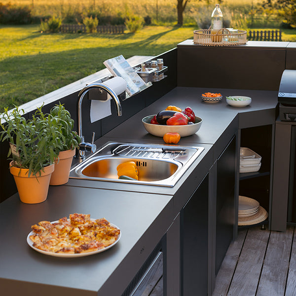 Modulo évier gris cargo et noir ENO - Mathon - 3