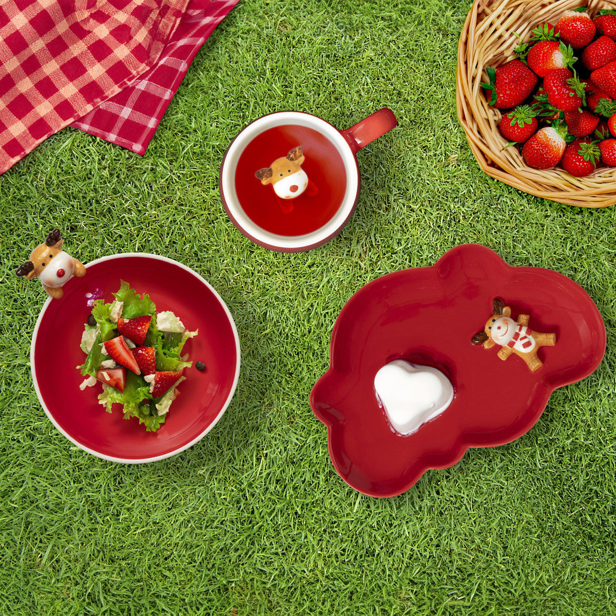 Miam Cerf - Assiette plate enfant Médard de Noblat - Mathon - 2