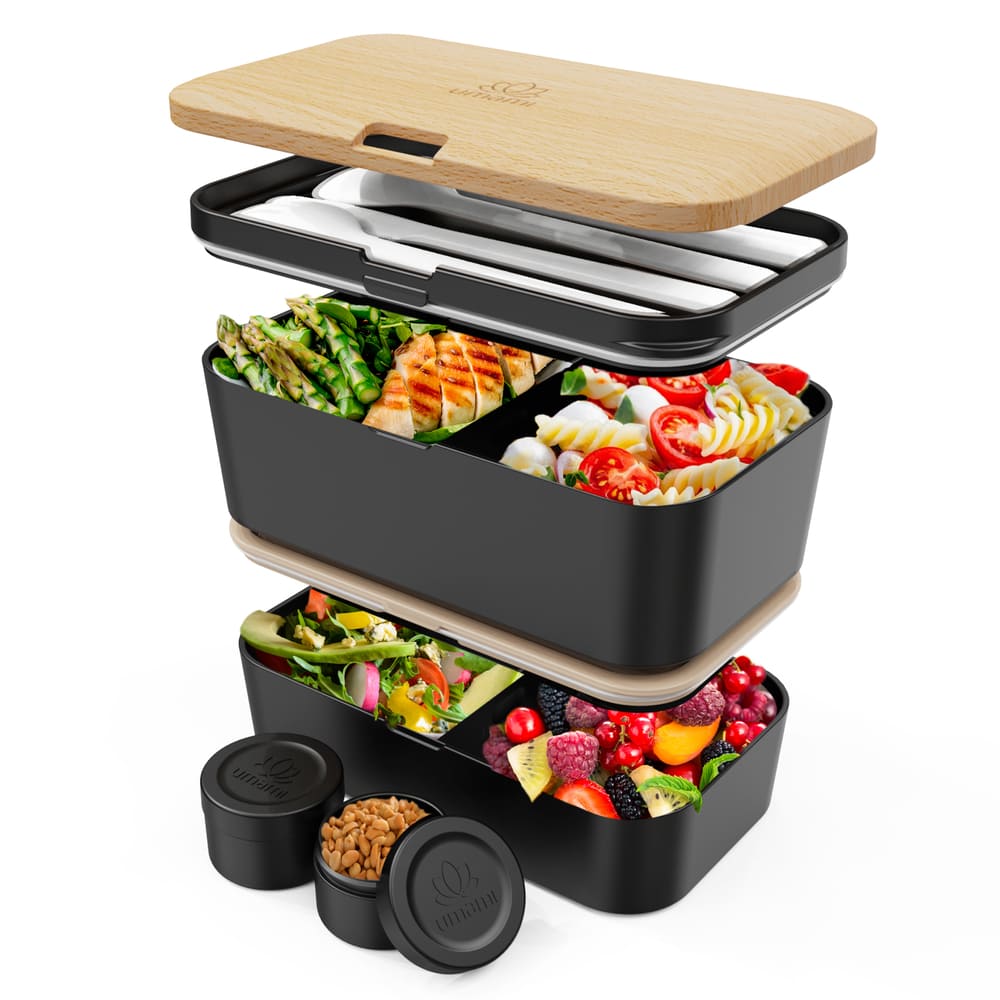 Bento encastrable noir hêtre 1,5L Umami - Mathon - 3