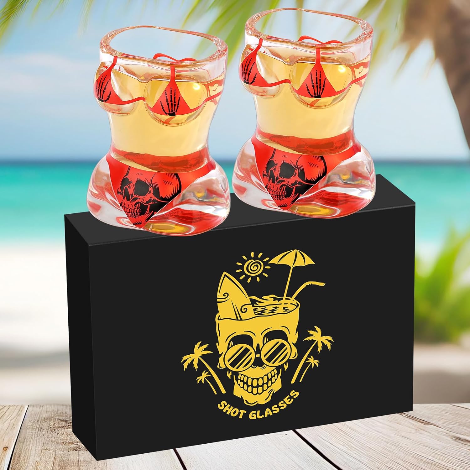 Verres à Shot Bikini Crâne – Verre Transparent 30ml Vendos85 - Mathon