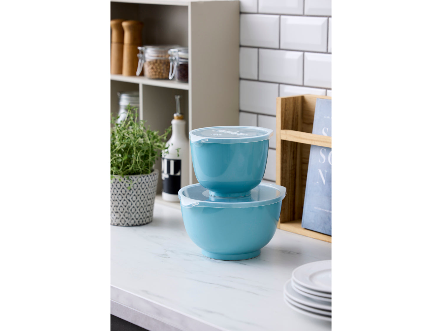 Set de bols 4 pces NEW MARGRETHE en durostima® Nordic green Rosti - Mathon - 2