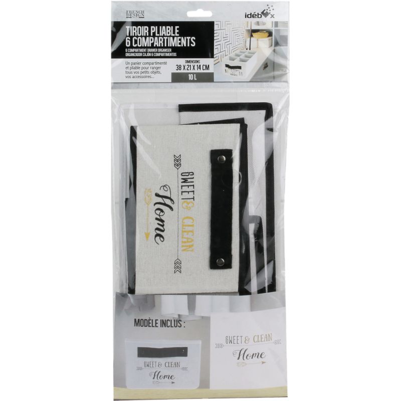 Rangement Tiroir 6 Compartiments Idebox RG5982 CMP - Mathon - 4