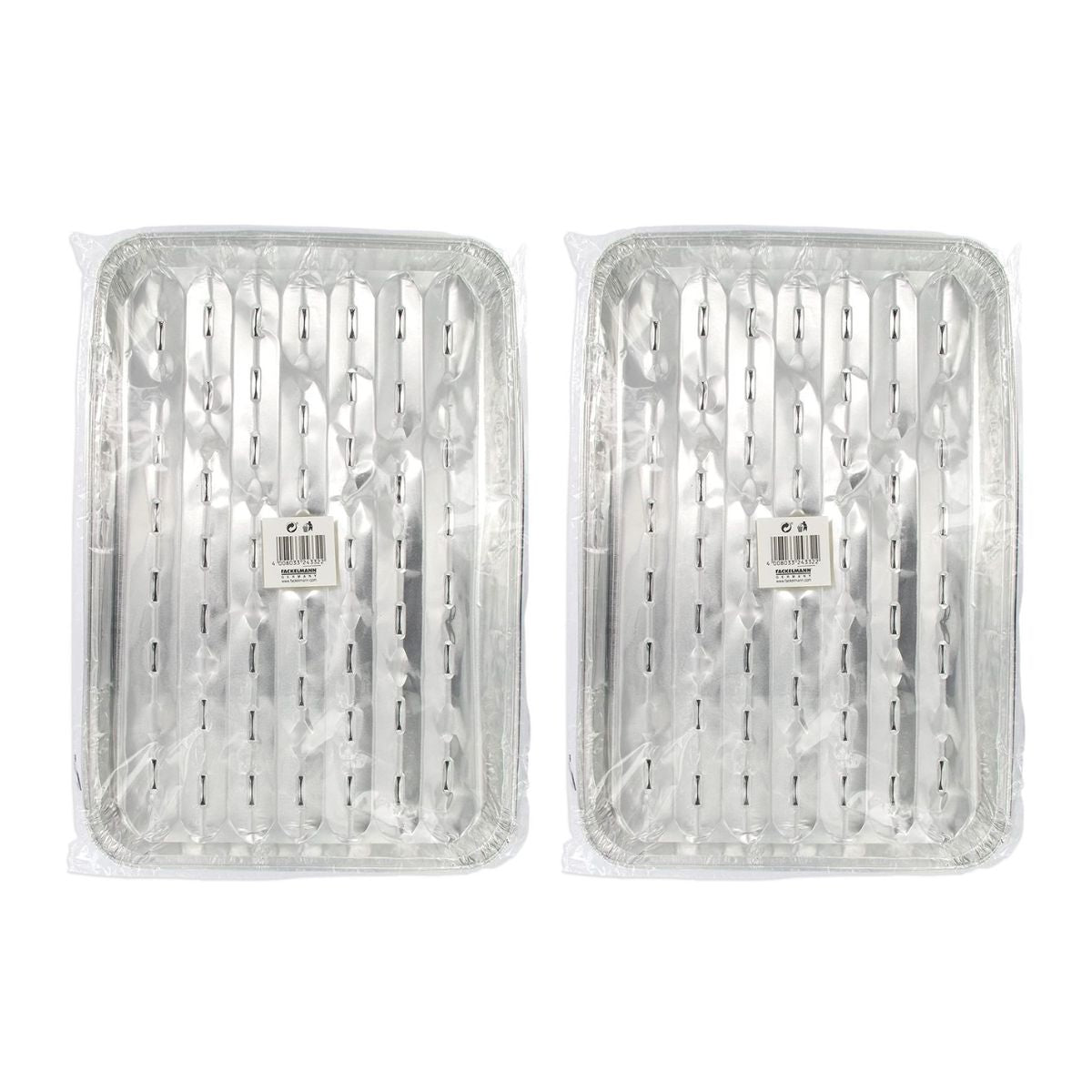 Lot de 10 barquettes en aluminium 34 x 23 cm   Barbecue Fackelmann - Mathon - 4