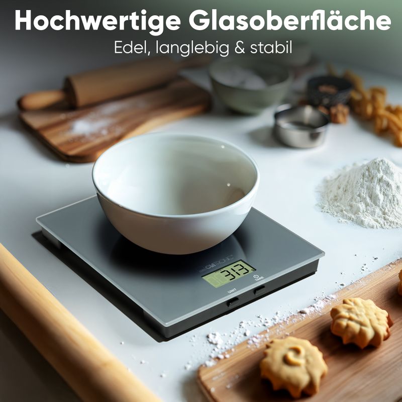 Balance de cuisine en verre Gris Clatronic KW3820-Gris Clatronic - Mathon - 5