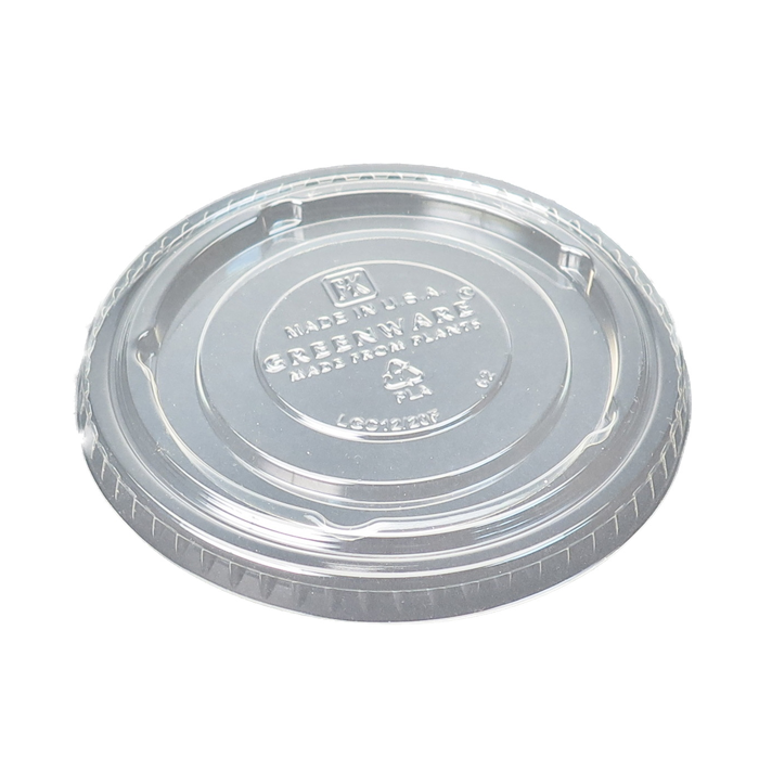 100Pcs - Couvercle PLA plat transparent - FK-LGC1270F FirstPack - Mathon