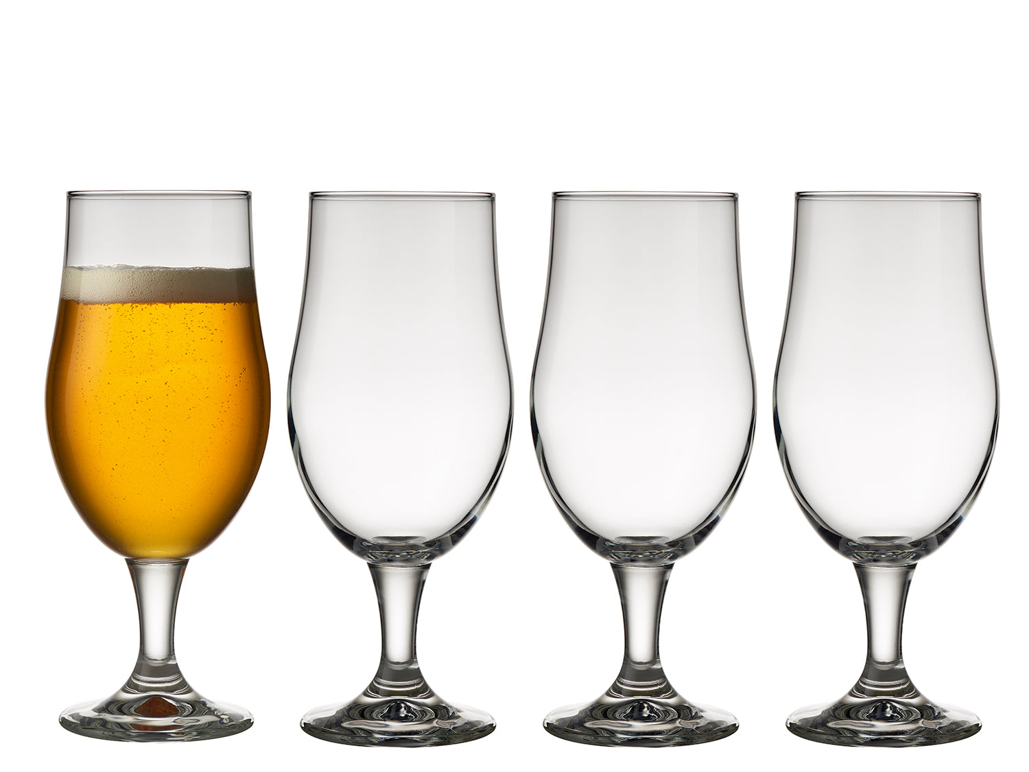 Ensemble de 4 verres à bière JUVEL 49cl Transparent Lyngby Glas - Mathon - 1