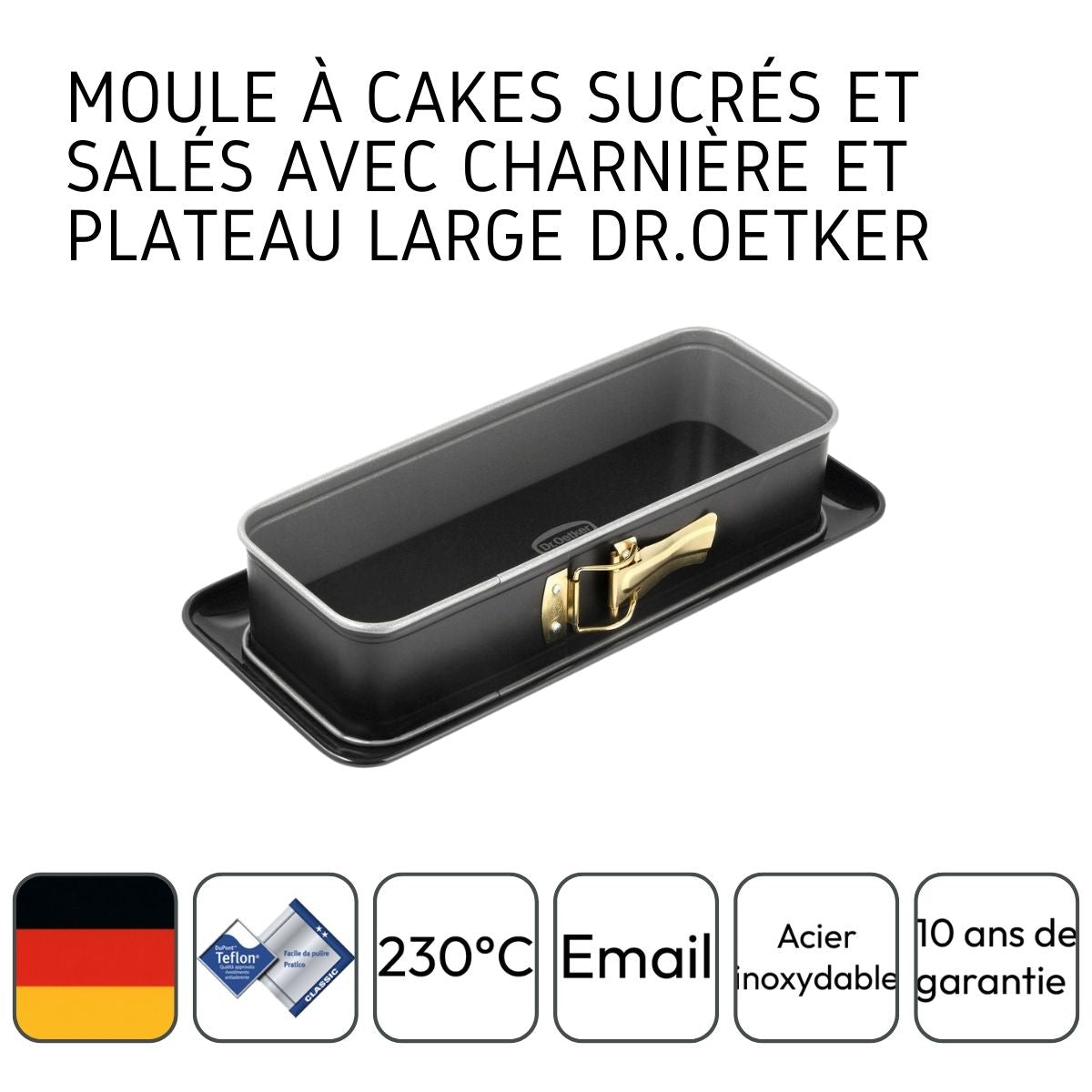 Moule à cake à charnière 30 cm  Back-Idee Kreativ Dr. Oetker - Mathon - 4