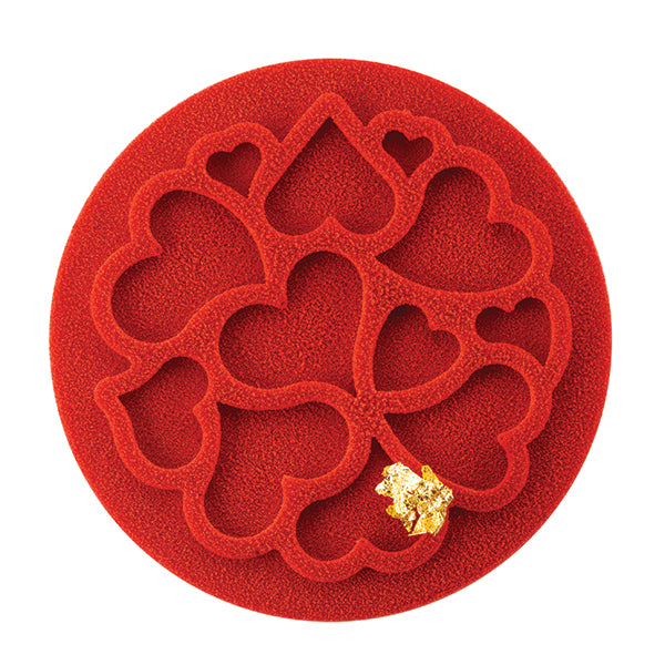 6 moules en silicone décor mini love 7 cm Silikomart - Mathon - 4