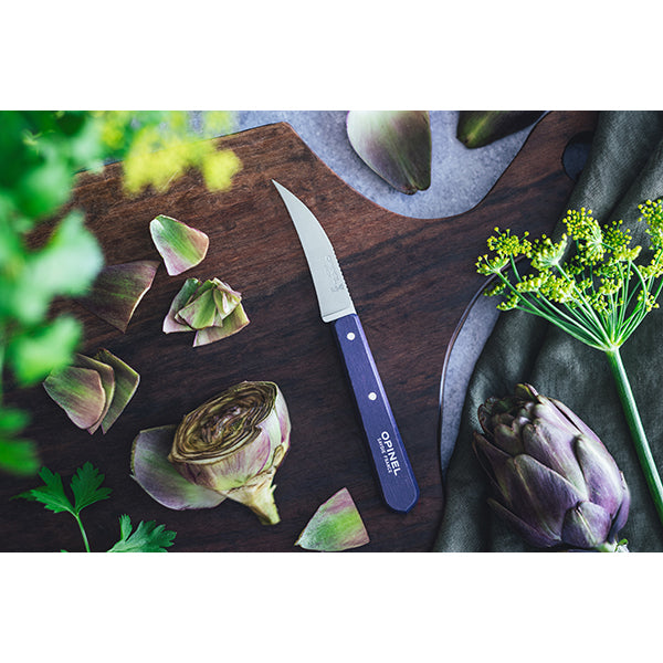 Couteau à légumes N°114 lame inox 7 cm violet Opinel - Mathon - 2