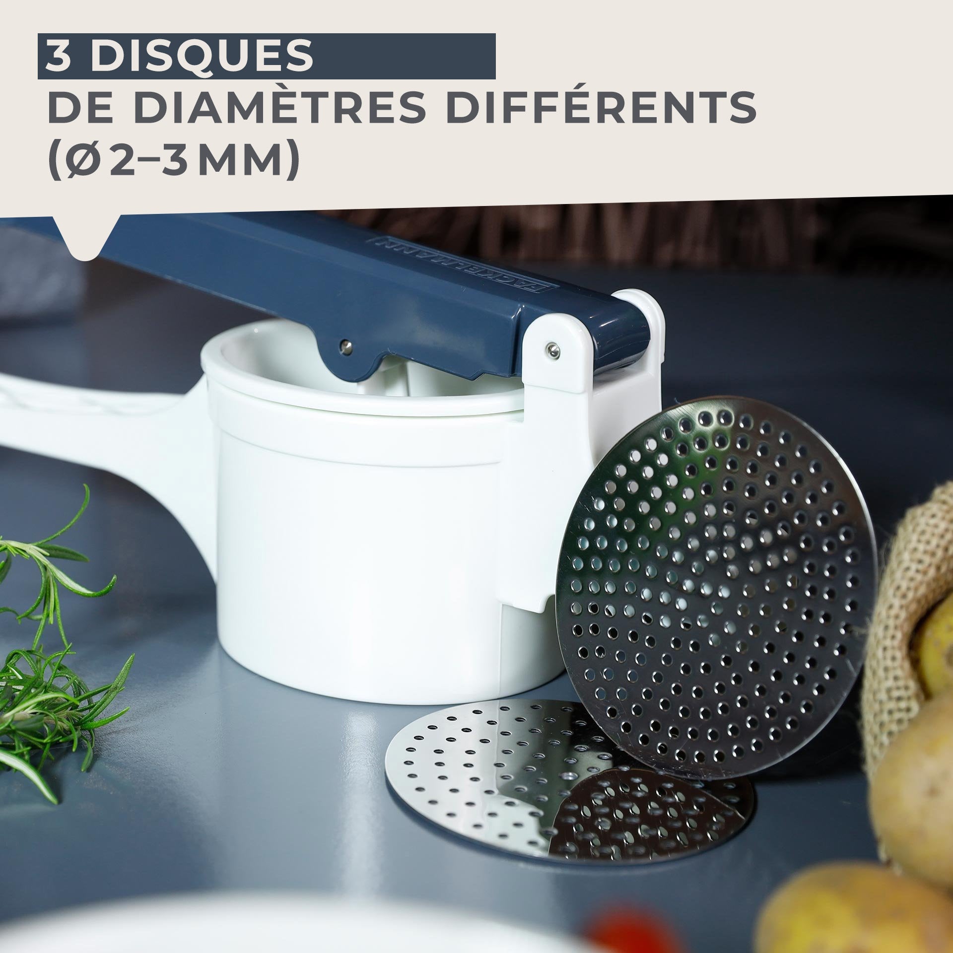 Presse purée et spaetzle manuel  Easy Prepare Fackelmann - Mathon - 5