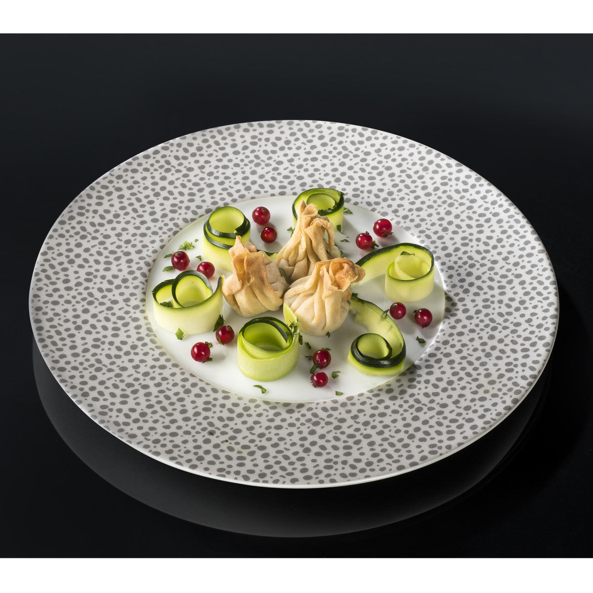 Baghera Platine - Assiette plate 27cm (lot de 6) Médard de Noblat - Mathon - 4