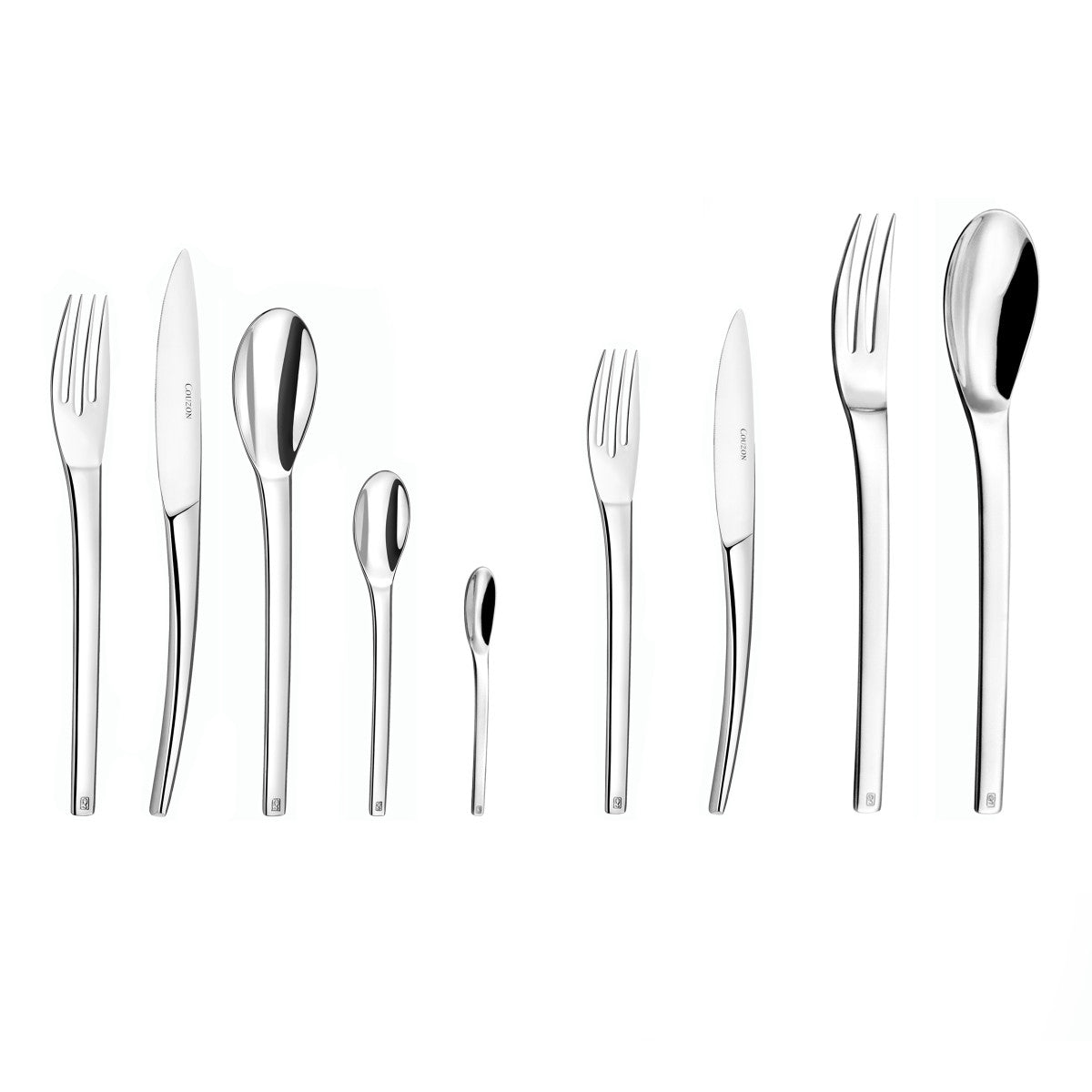 Neuvième Art - Ménagère 86 pièces en coffre bois Couzon - Mathon - 1