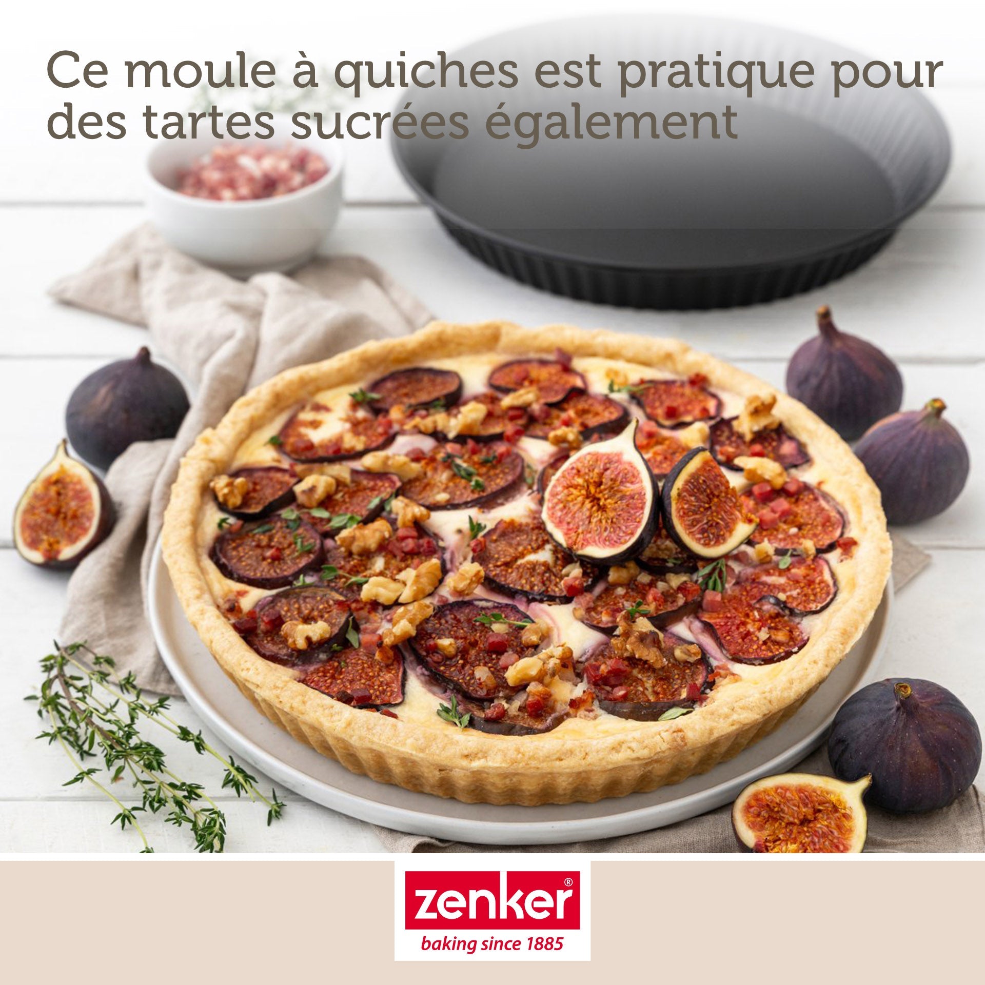 Moule à quiche lorraine 30 cm Zenker Spécial Countries Zenker - Mathon - 5