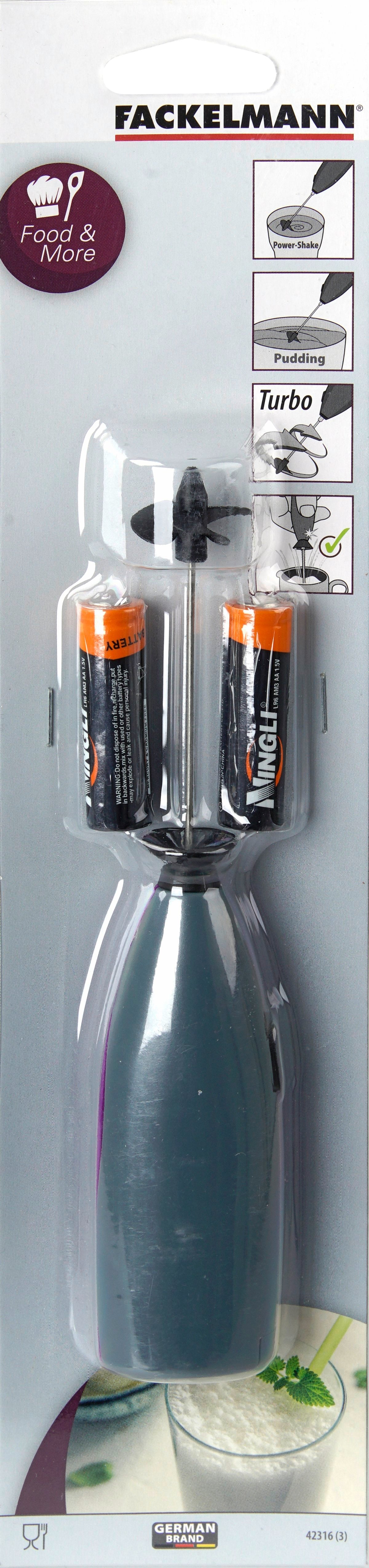 Mousseur à lait avec piles Fackelmann - Mathon - 6