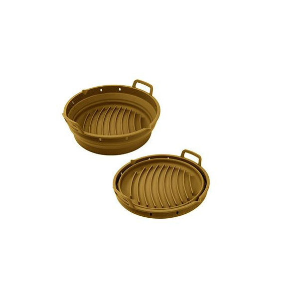Moule Airfryer Pliable En Silicone Point Virgule 15x15x9cm Marron Point Virgule - Mathon