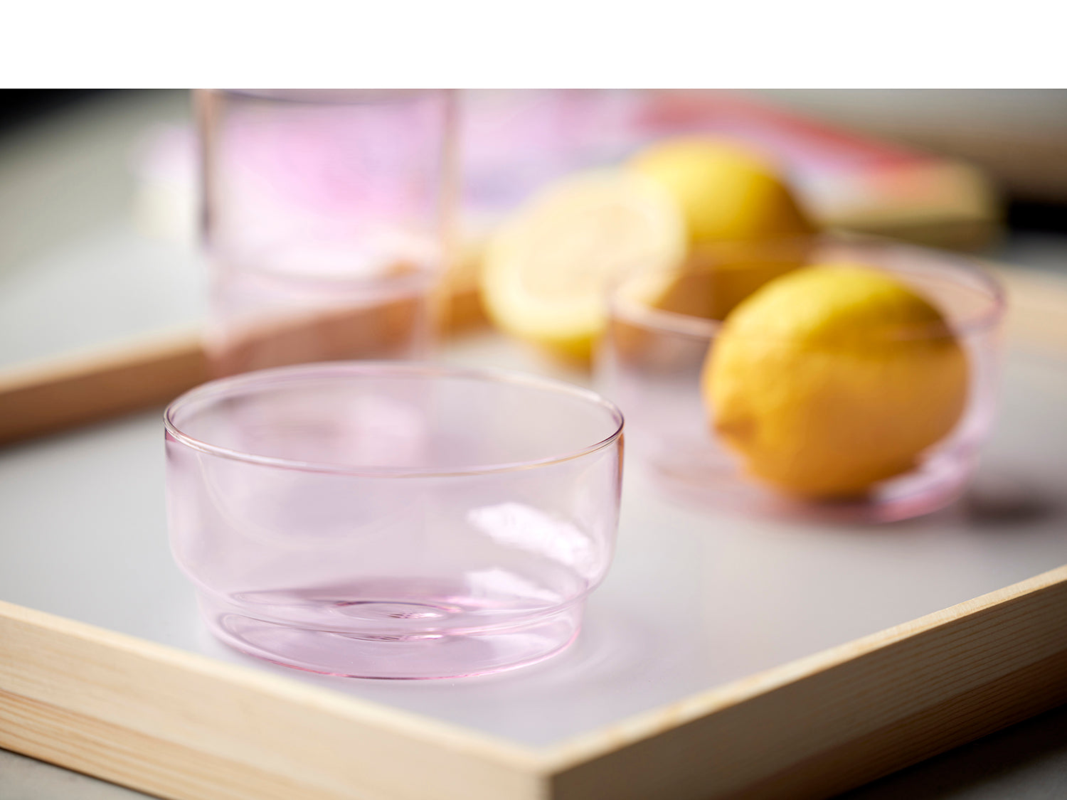 Ensemble de 2 bols TORINO 12cm en verre Rose Lyngby Glas - Mathon - 4