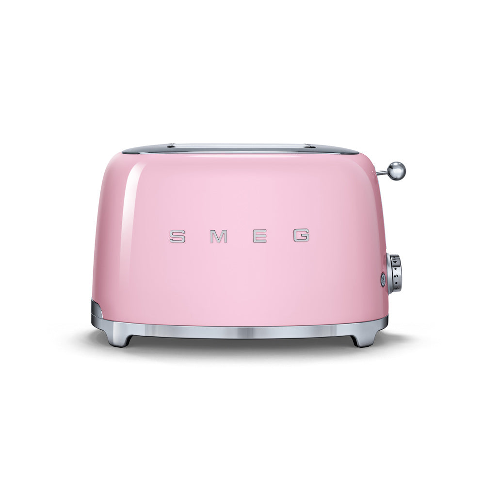 Toaster 2 tranches années 50 rose Smeg - Mathon