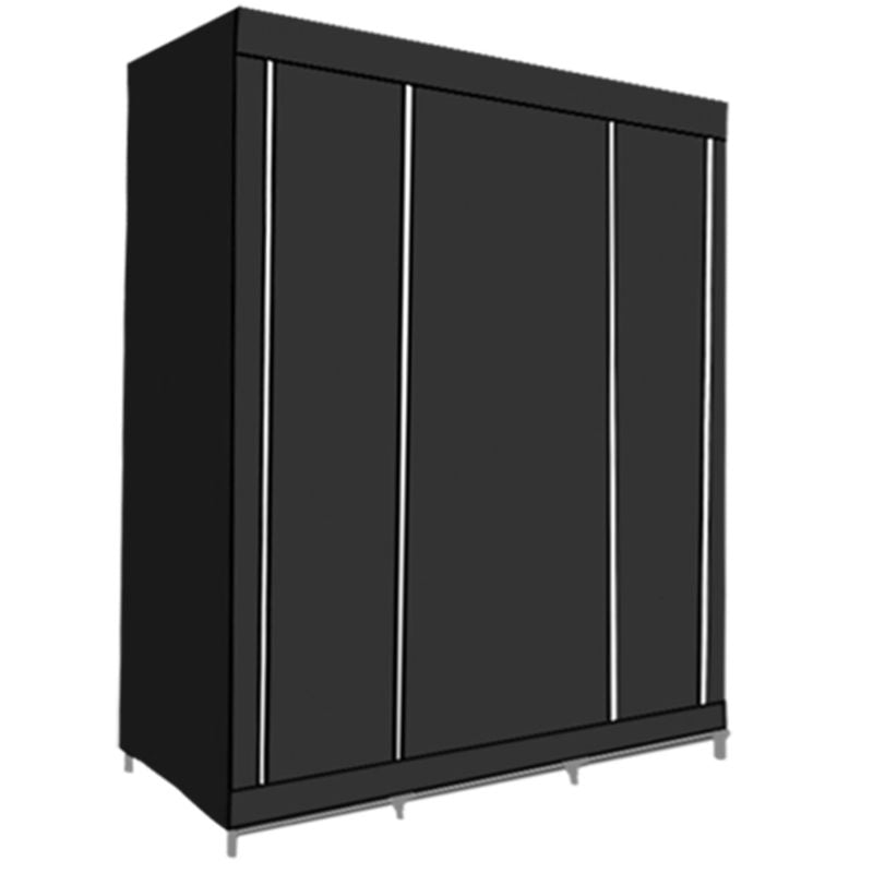 Armoire de rangement - Grande noir Herzberg HG8009-BLK Herzberg - Mathon - 4