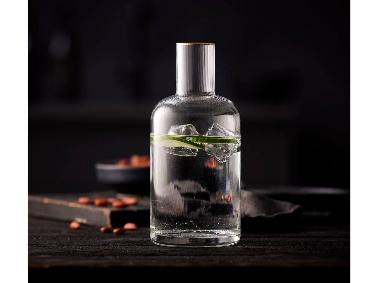 Décanteur Palermo Gold en Transparent Lyngby Glas - Mathon - 4