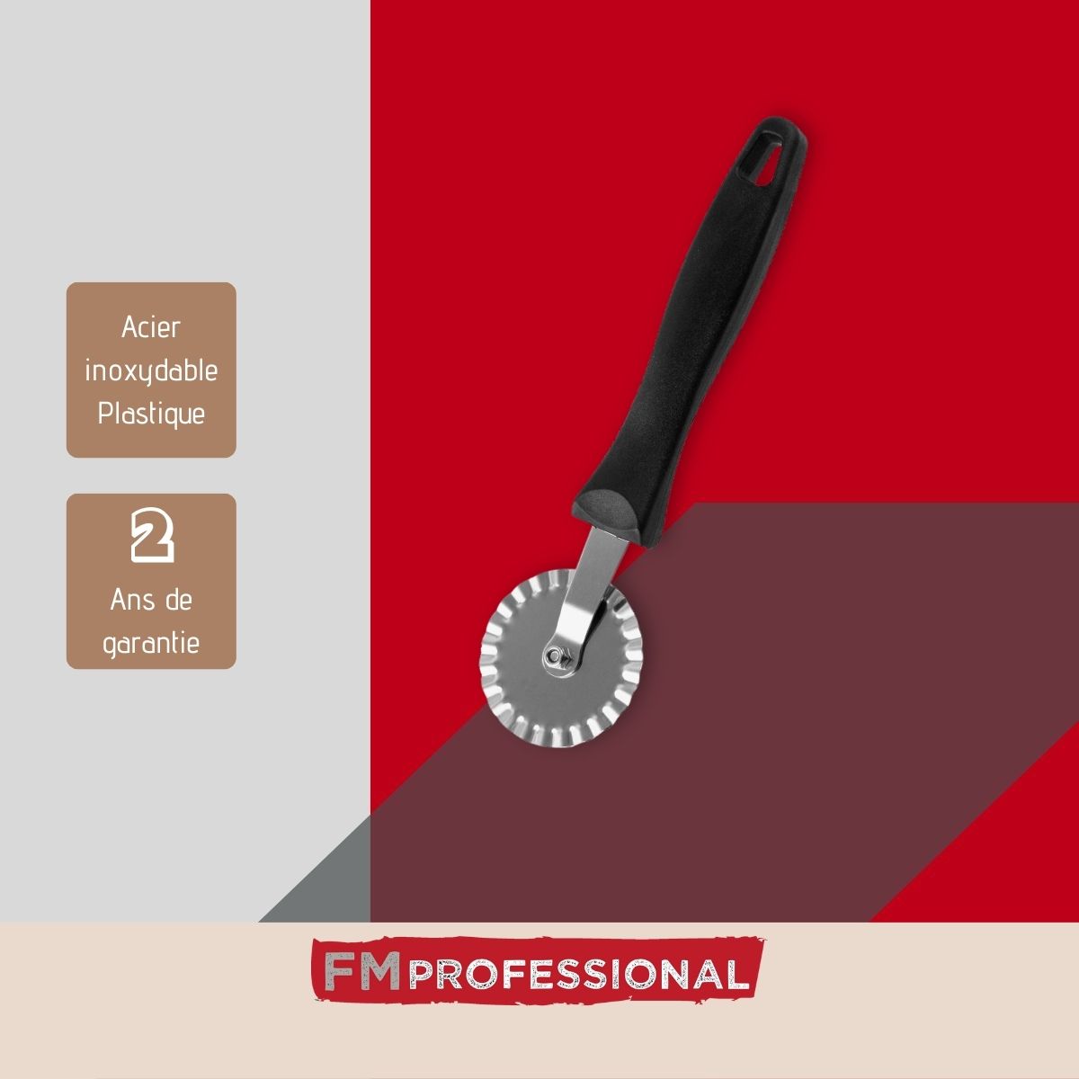 Roulette à pâtisserie cannelée 20,6 cm  Pâtisserie FM Professional - Mathon - 4