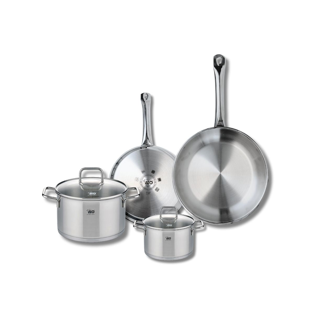 Set de 2 Poêles de cuisson 24 et 28 cm et 2 faitouts 14 et 20 cm  Profi Citrin Elo - Mathon - 1