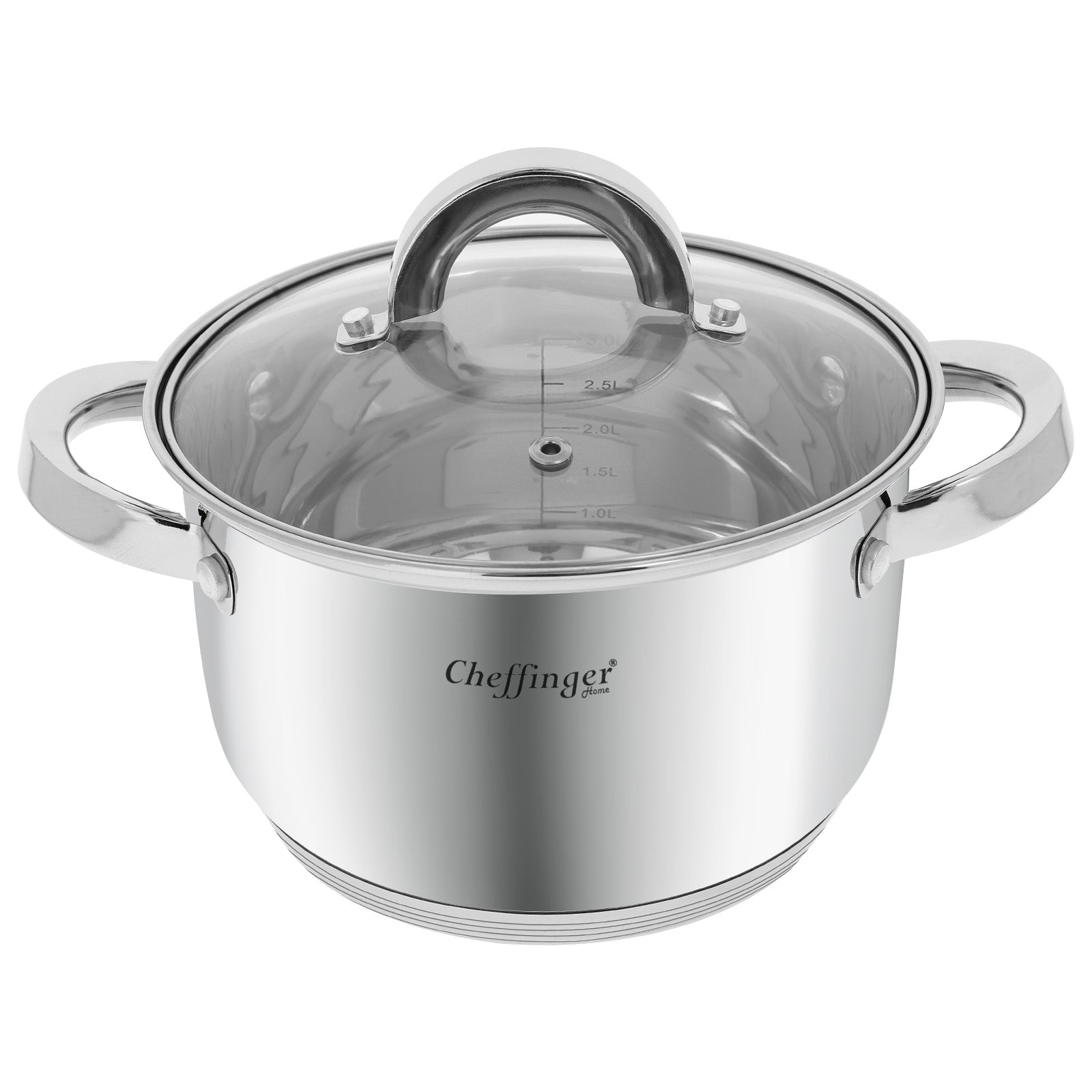 Marmite Inox avec Couvercle Cheffinger - Mathon - 1