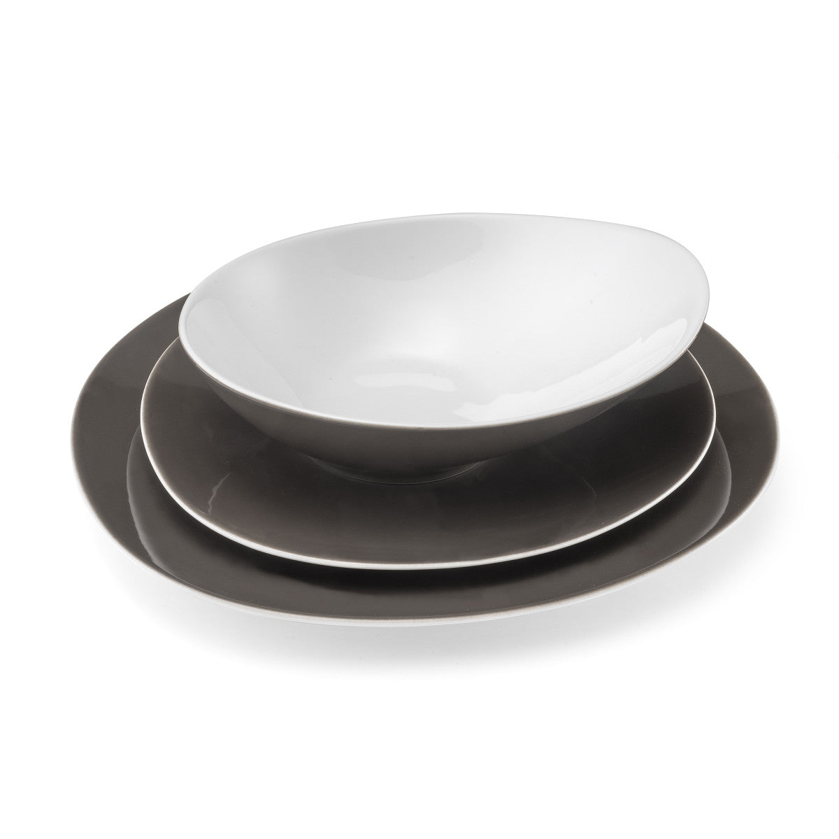 Sven Taupe Foncé - Service de vaisselle 18 pièces Médard de Noblat - Mathon - 1